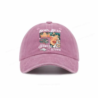 Pagewings Born To Read Bookish Washed Cap