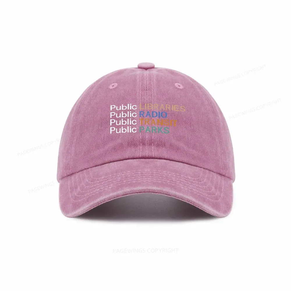 Pagewings Public Libraries Radio Transit Parks Washed Cap