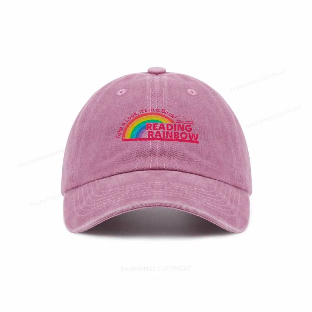 Pagewings Reading Rainbow Washed Cap