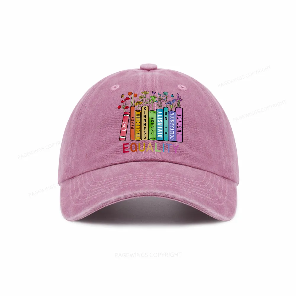 Pagewings Equal Rights Washed Cap