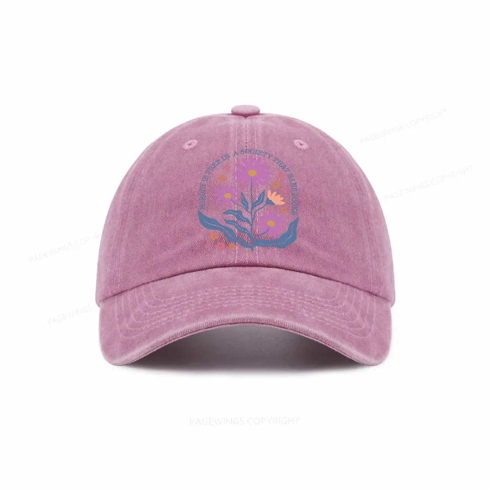 Pagewings Read Banned Books, Social Justice Gift Washed Cap