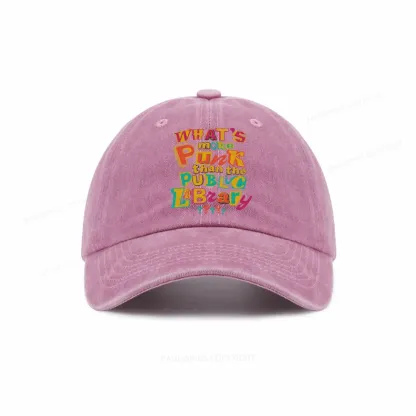 Pagewings What’s More Punk Than The Public Library Washed Cap