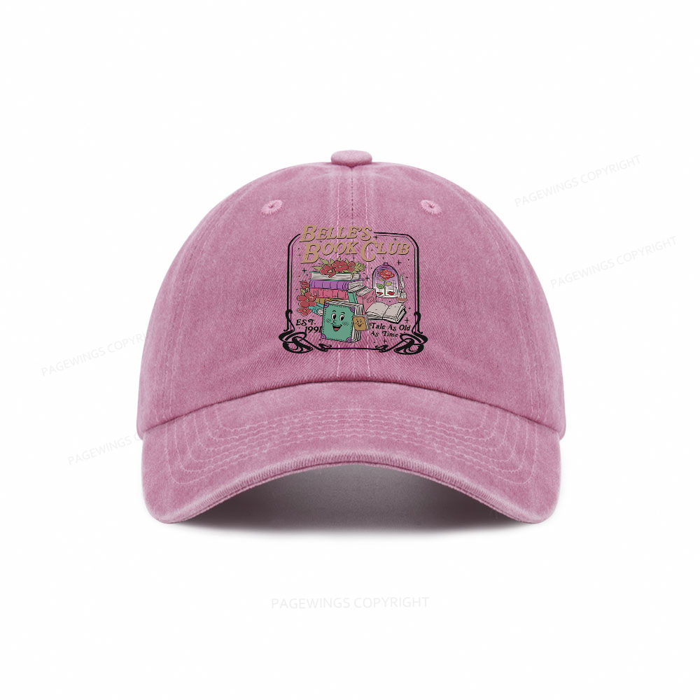 Pagewings Belle's Book Club Washed Cap