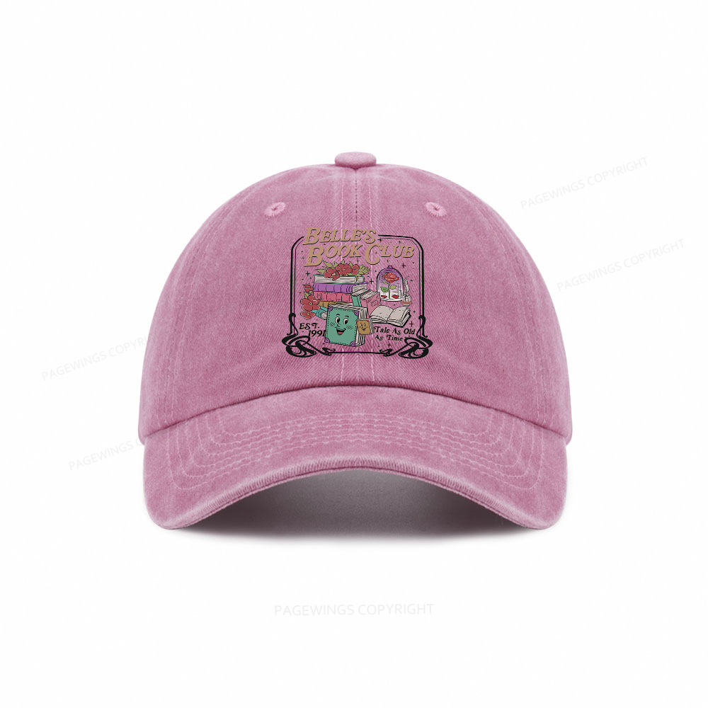 Pagewings Belle's Book Club Washed Cap