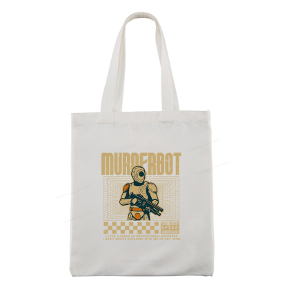 Pagewings Murderbot Tote Bag