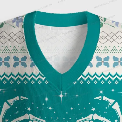 Pagewings You Had Me At Trigger Warnings Unisex V-Neck Ugly Knit Vest