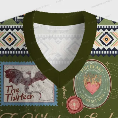 Pagewings To Whatever End Unisex V-Neck Ugly Knit Vest