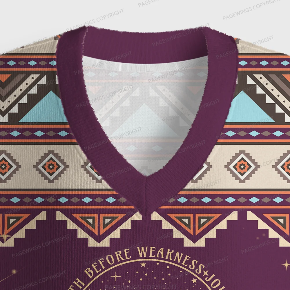 Pagewings Urithiru City Of Radiance Unisex V-Neck Ugly Knit Vest