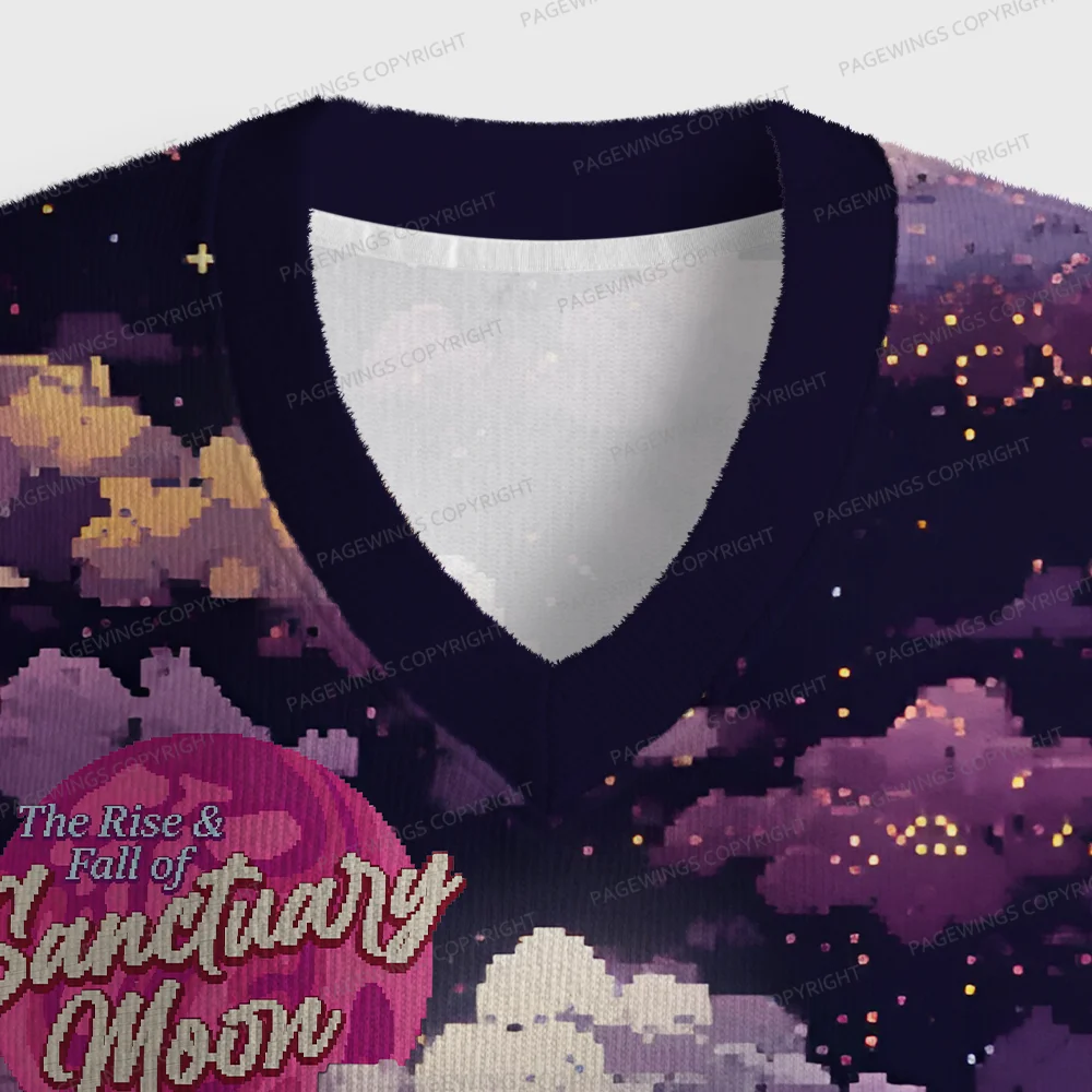 Pagewings The Rise And Fall Of Sanctuary Moon Unisex V-Neck Ugly Knit Vest