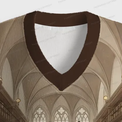 Pagewings Capybara Loves Reading Unisex V-Neck Ugly Knit Vest