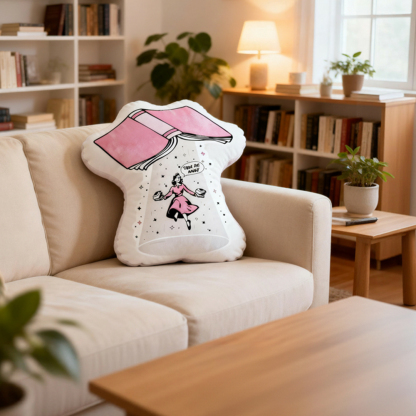Pagewings Take Me Away Shaped Throw Pillow