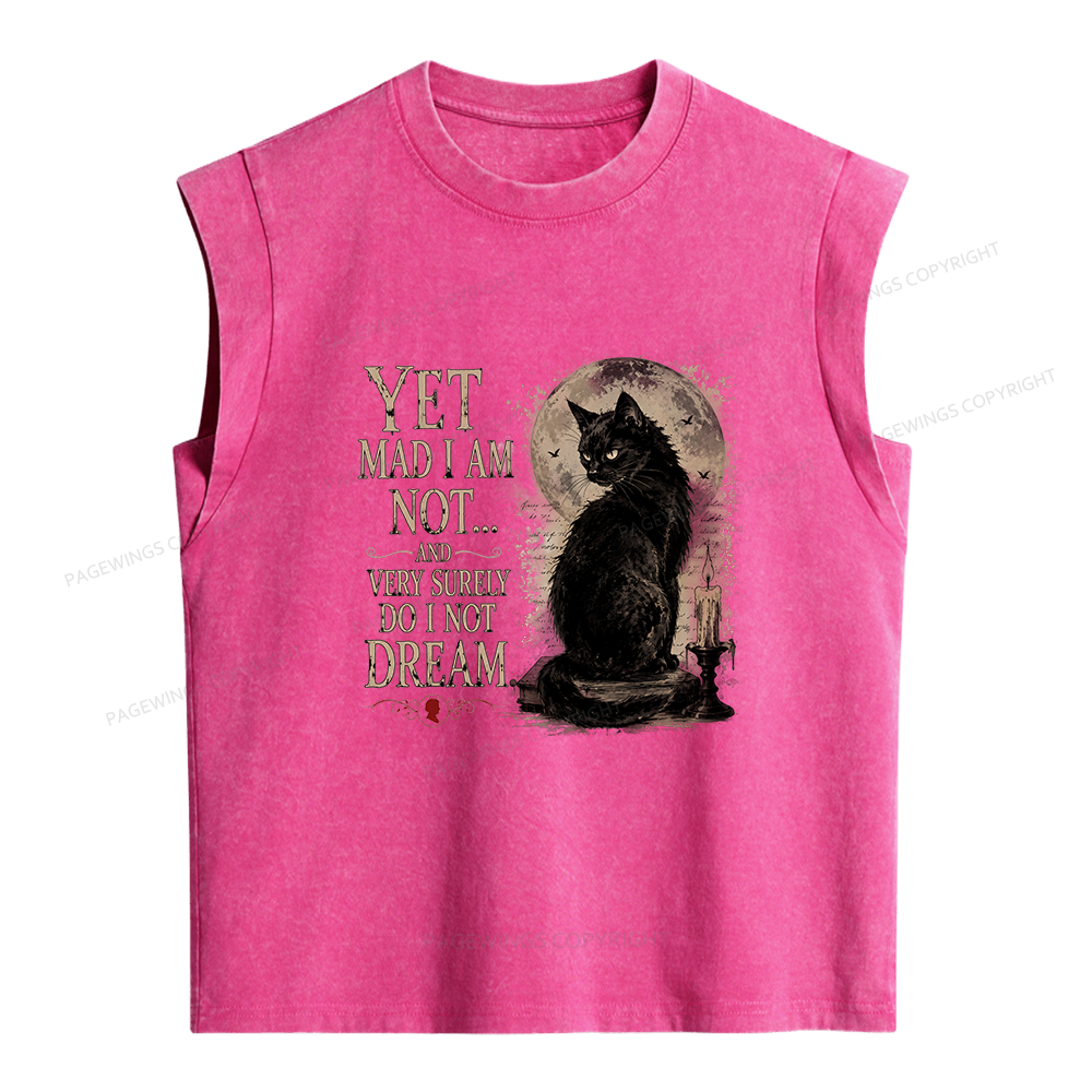 Pagewings Yet Mad I Am Not Women's Washed Tank Top