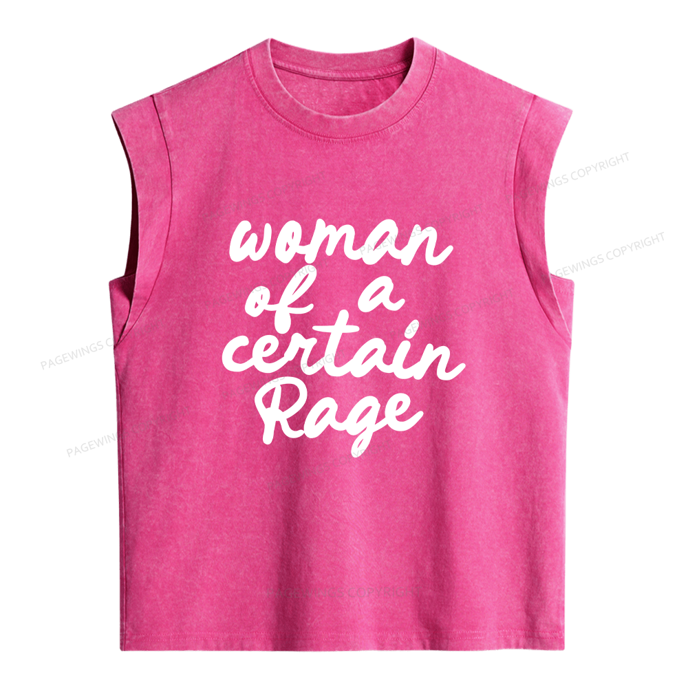 Pagewings Woman of a Certain Rage Women's Washed Tank Top