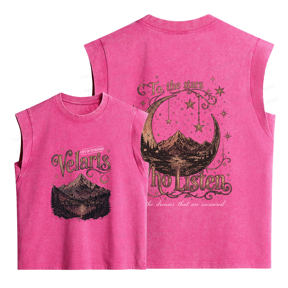 Pagewings Fantasy Bookish Women's Washed Tank Top