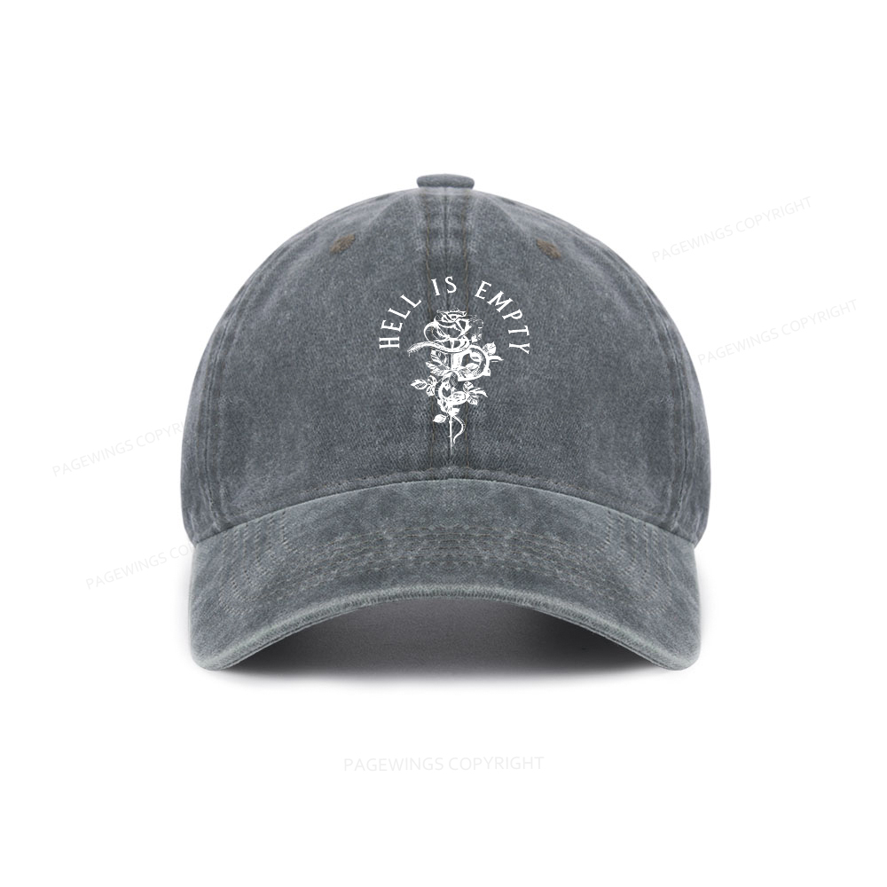 Pagewings Hell Is Empty And All The Devils Are Here Washed Cap