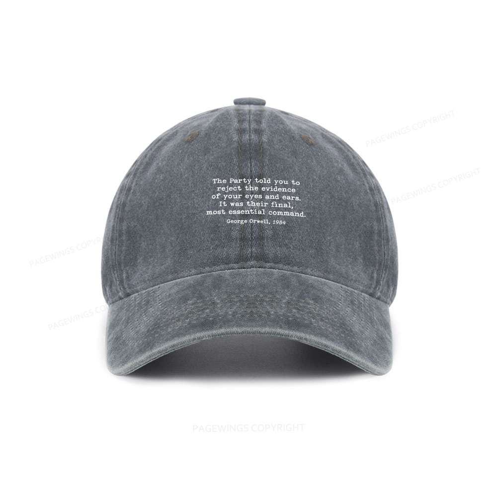 Pagewings It Was Their Final Most Essential Command Washed Cap