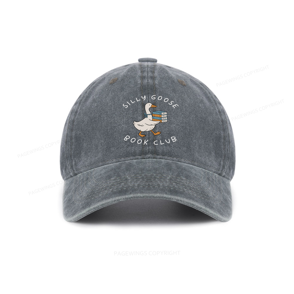 Pagewings Silly Goose Book Club Washed Cap