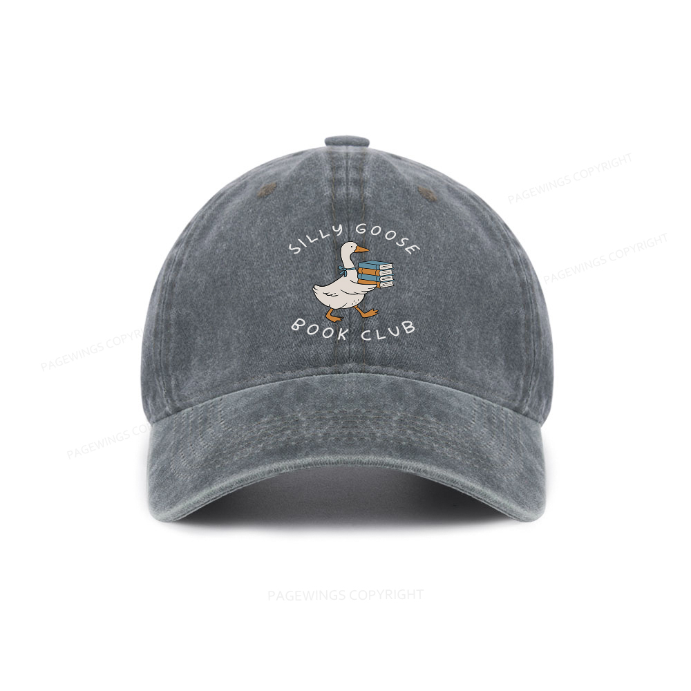 Pagewings Silly Goose Book Club Washed Cap