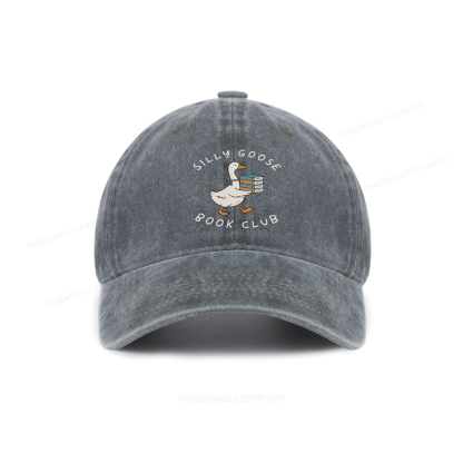 Pagewings Silly Goose Book Club Washed Cap
