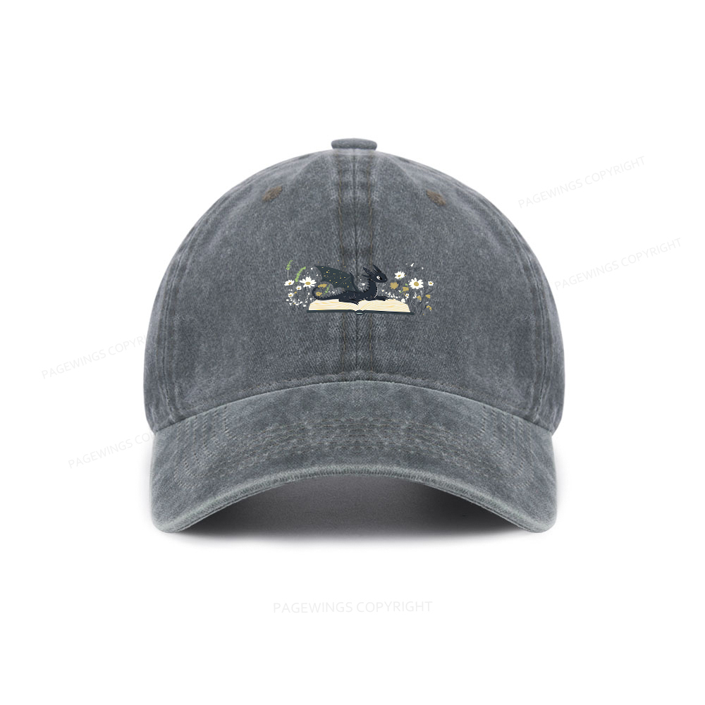 Pagewings Dragon Book Washed Cap