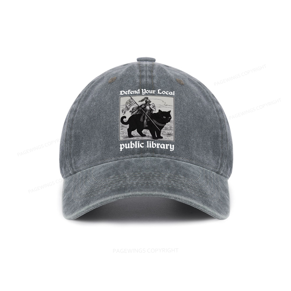 Pagewings Defend Your Local public library Washed Cap