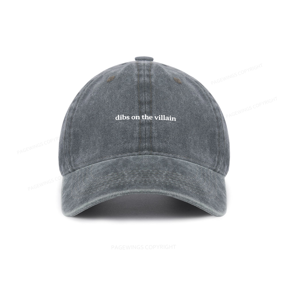 Pagewings Dibs On The Villain Washed Cap