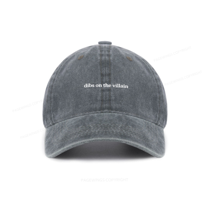 Pagewings Dibs On The Villain Washed Cap
