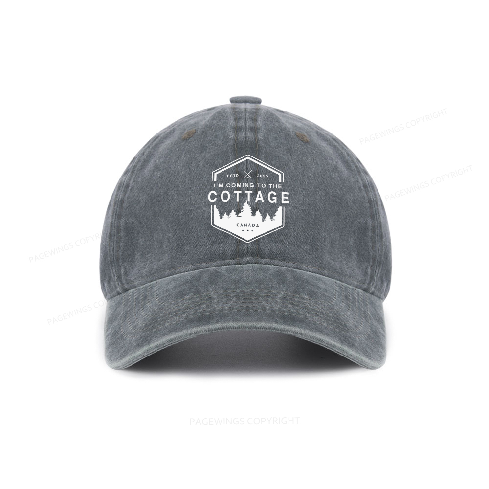 Pagewings Coming To The Cottage Washed Cap
