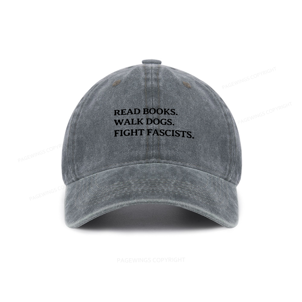 Pagewings Read Books Walk Dogs Washed Cap
