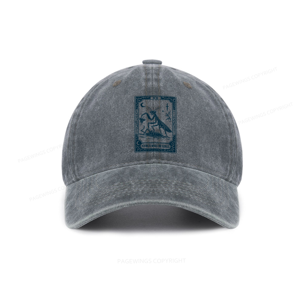 Pagewings  Girls Will Be Girls Washed Cap