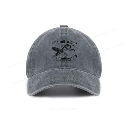 Pagewings Girls Will Be Girls Washed Cap
