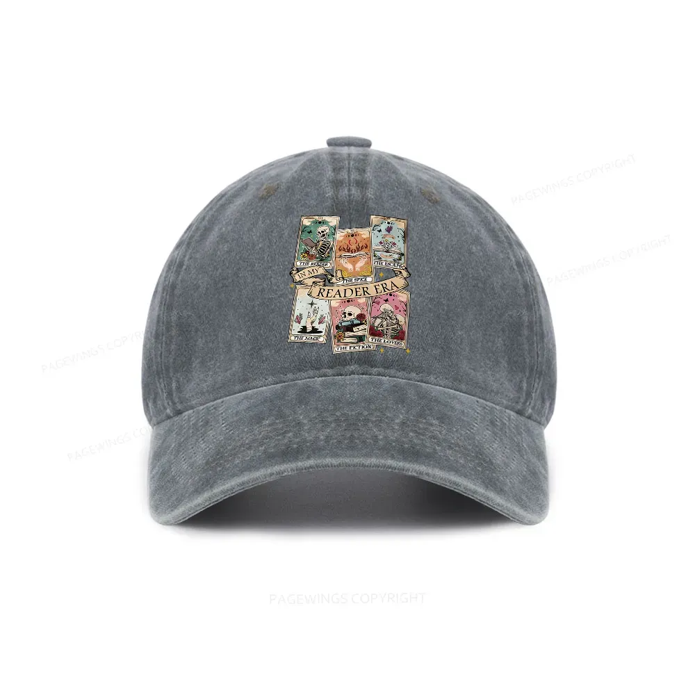 Pagewing Book Lover Gift, Bookish Gift Washed Cap