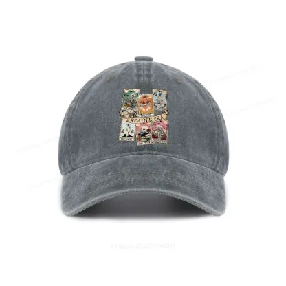 Pagewing Book Lover Gift, Bookish Gift Washed Cap