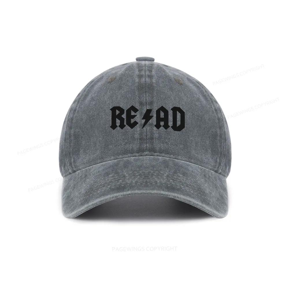 Pagewings Read Back In The Library "Rock And Roll" Washed Cap
