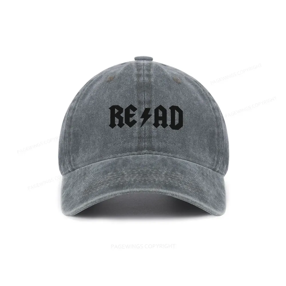 Pagewings Read Back In The Library "Rock And Roll" Washed Cap