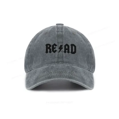 Pagewings Read Back In The Library "Rock And Roll" Washed Cap