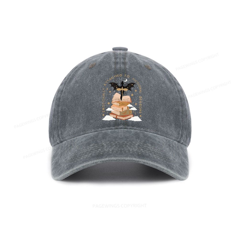 Pagewing Fantasy Romance Reader Gift Romantacy Washed Cap