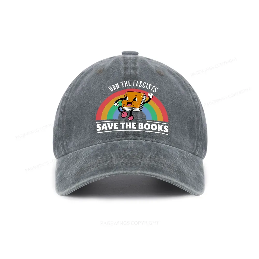 Pagewings Ban The Fascists Save The Books Washed Cap