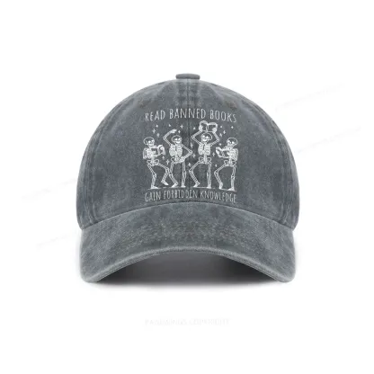 Pagewings Reading Books Tee Book Lover Gift Washed Cap