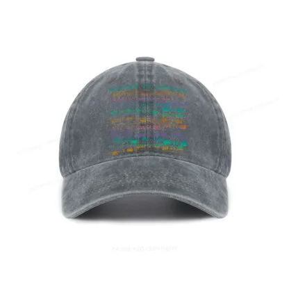 Pagewing Vintage Library Rainbow Washed Cap