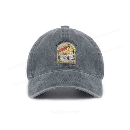 Pagewings Library Readers Make Leaders Jersey Short Sleeve Tee Washed Cap