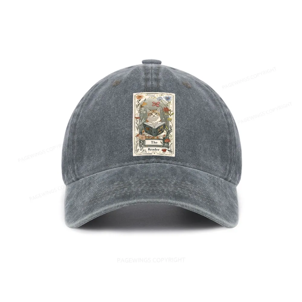 Pagewings The Reader Washed Cap