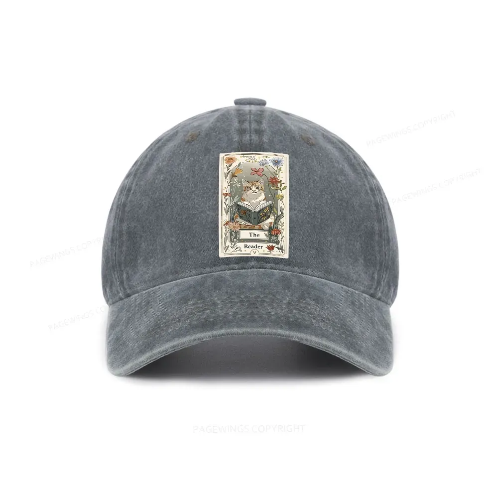 Pagewings The Reader Washed Cap