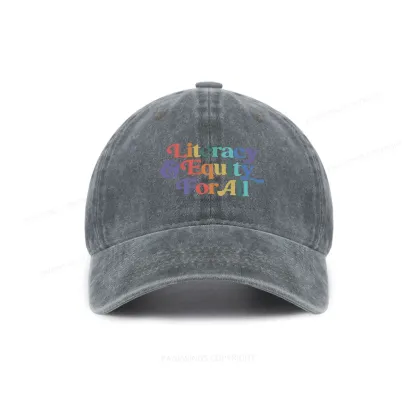 Pagewings Literacy & Equity For All Washed Cap