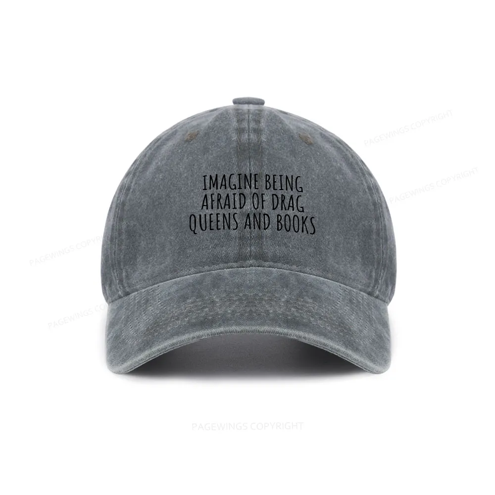 Pagewings Funny Liberal Washed Cap