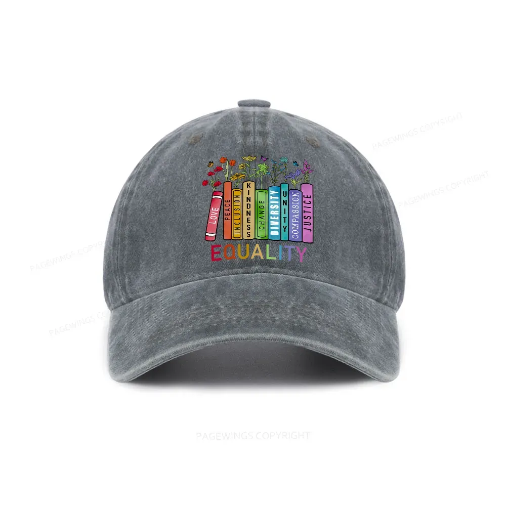 Pagewings Equal Rights Washed Cap