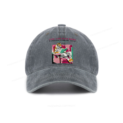 Pagewings Library Week Poster 1996 Washed Cap