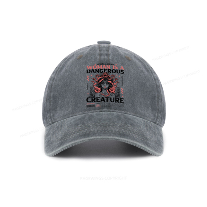 Pagewings A Well-Read Woman is A Dangerous Creature Washed Cap