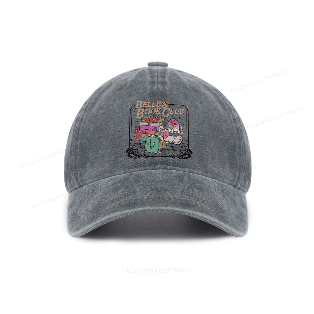 Pagewings Belle's Book Club Washed Cap