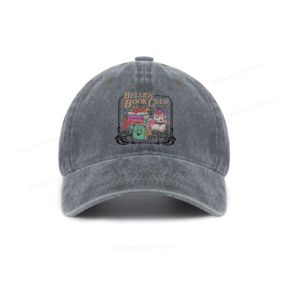 Pagewings Belle's Book Club Washed Cap
